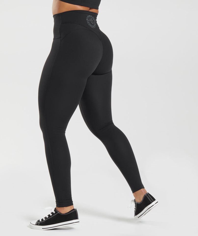 Women's Gymshark Legacy Leggings Black | NZ 0CWKOG